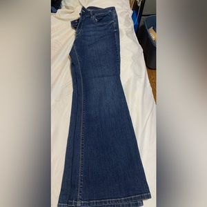 White House Black Market Flare Jeans; 14 short